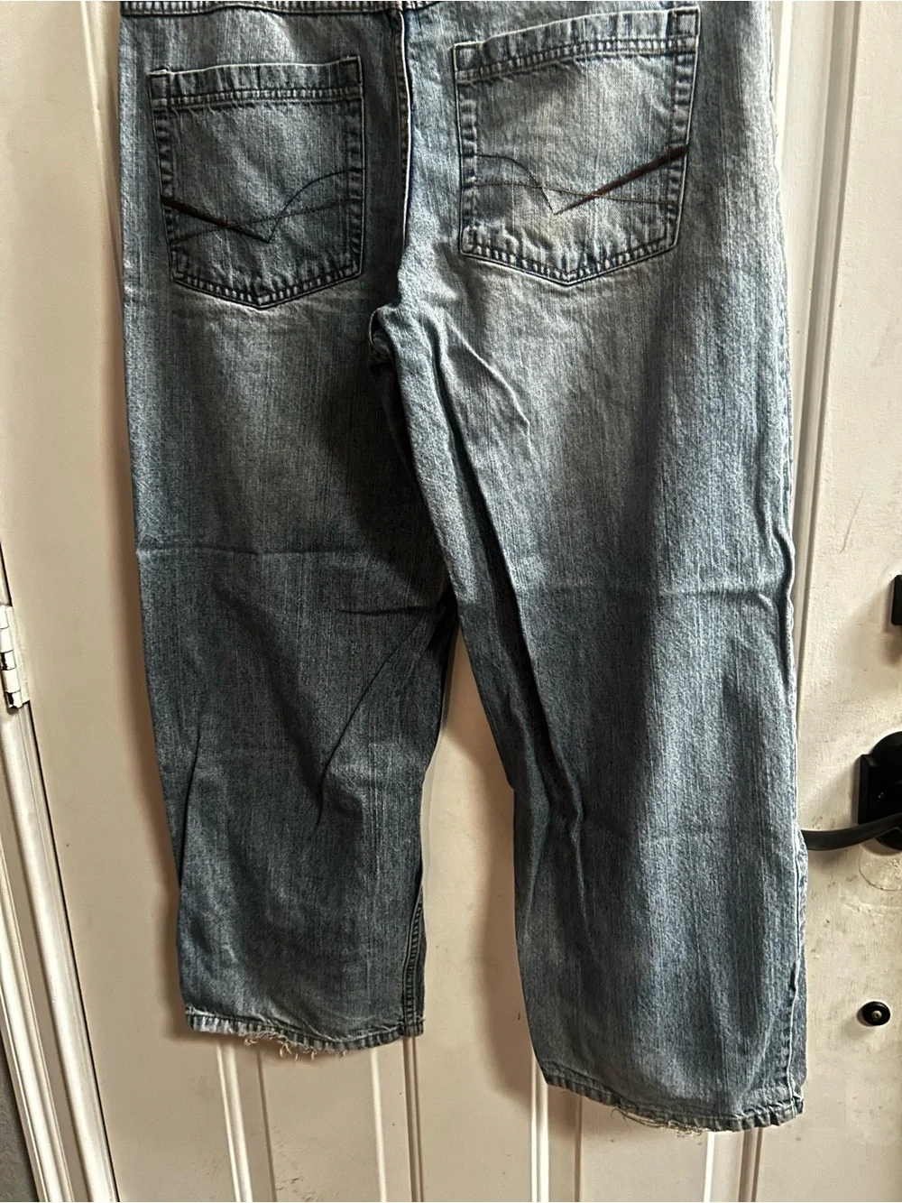 y2K anchor blue Men's Beyond Baggy Jeans in Light Blue Wash Sz 34 x 30